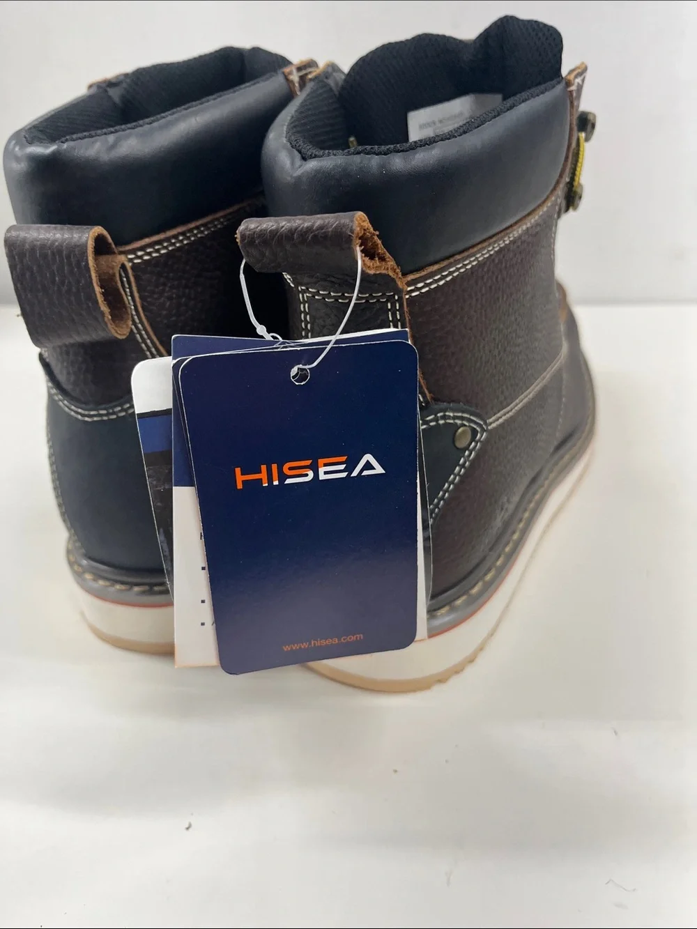 NEW HISEA Men's Steel Toe Work Boots Size 10.5
